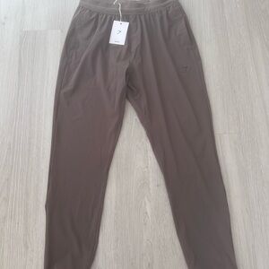 Men's gymshark studio Brown Jogger Pants size Medium (brand new with tags)